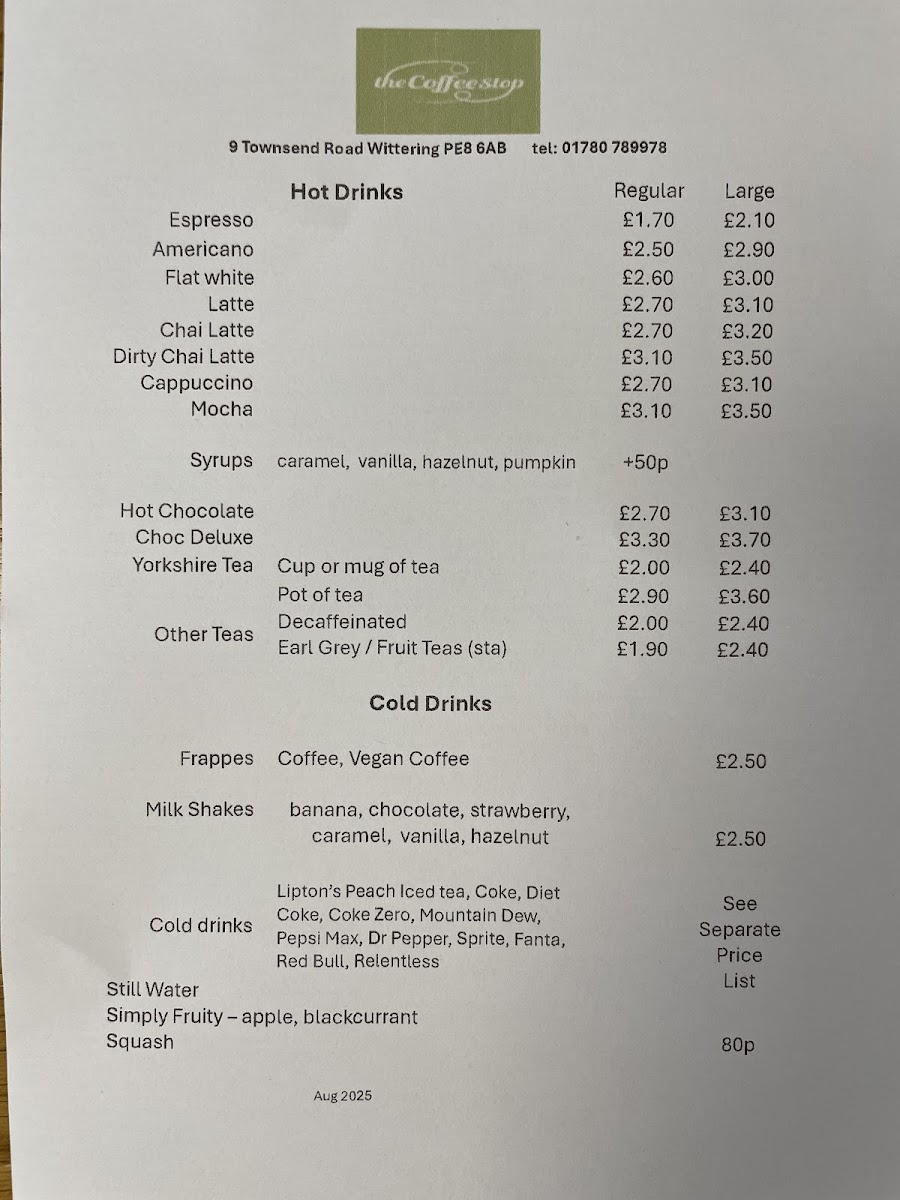 The Coffee Stop Wittering